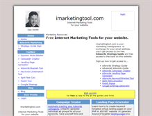 Tablet Screenshot of imarketingtool.com